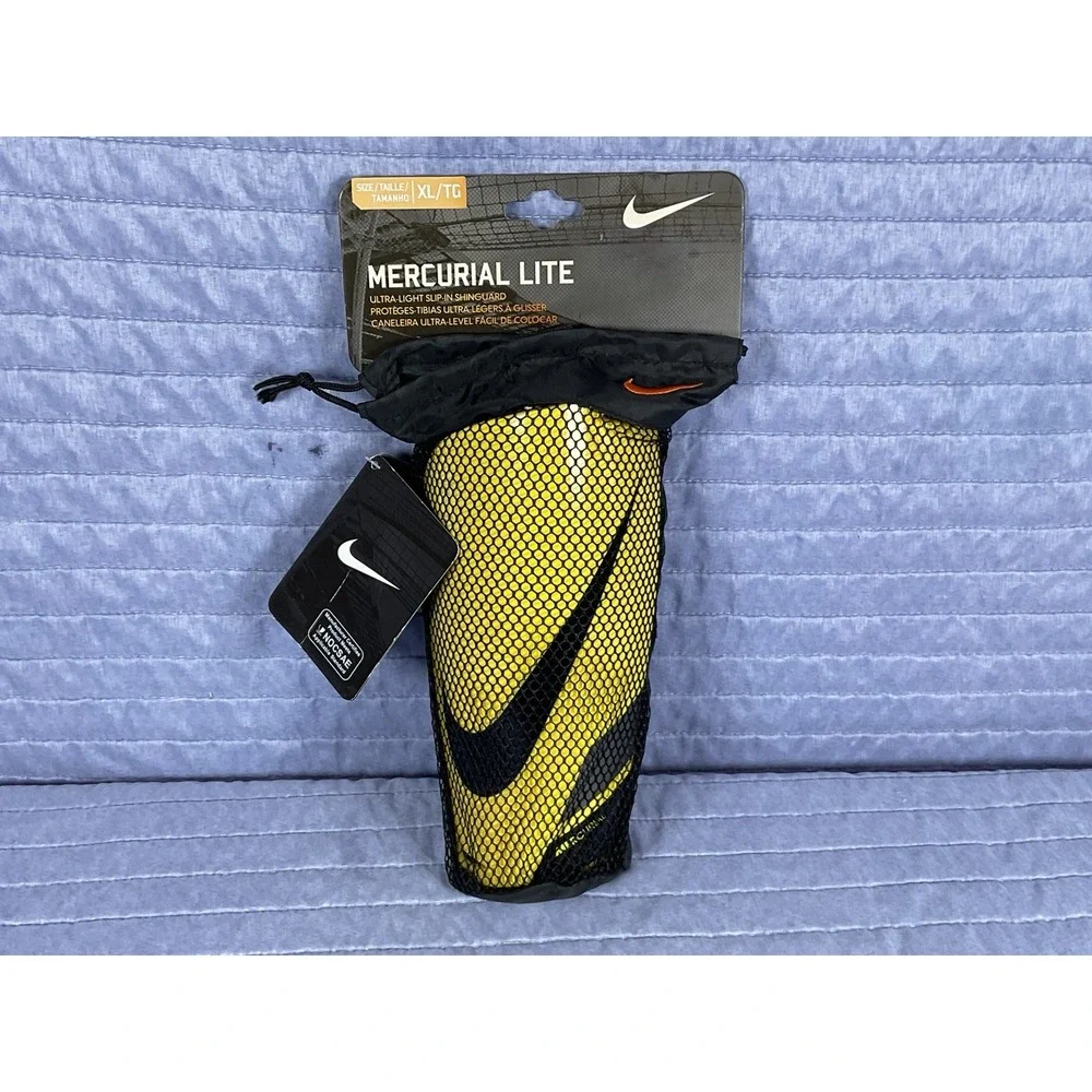 Brand NEW Nike Mercurial Lite Soccer Shin Guards + Sleeves – Size XL